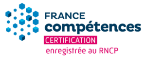 Logo France Compétences certification enregistrée au RNCP pour le Bachelor Européen Marketing Digital 