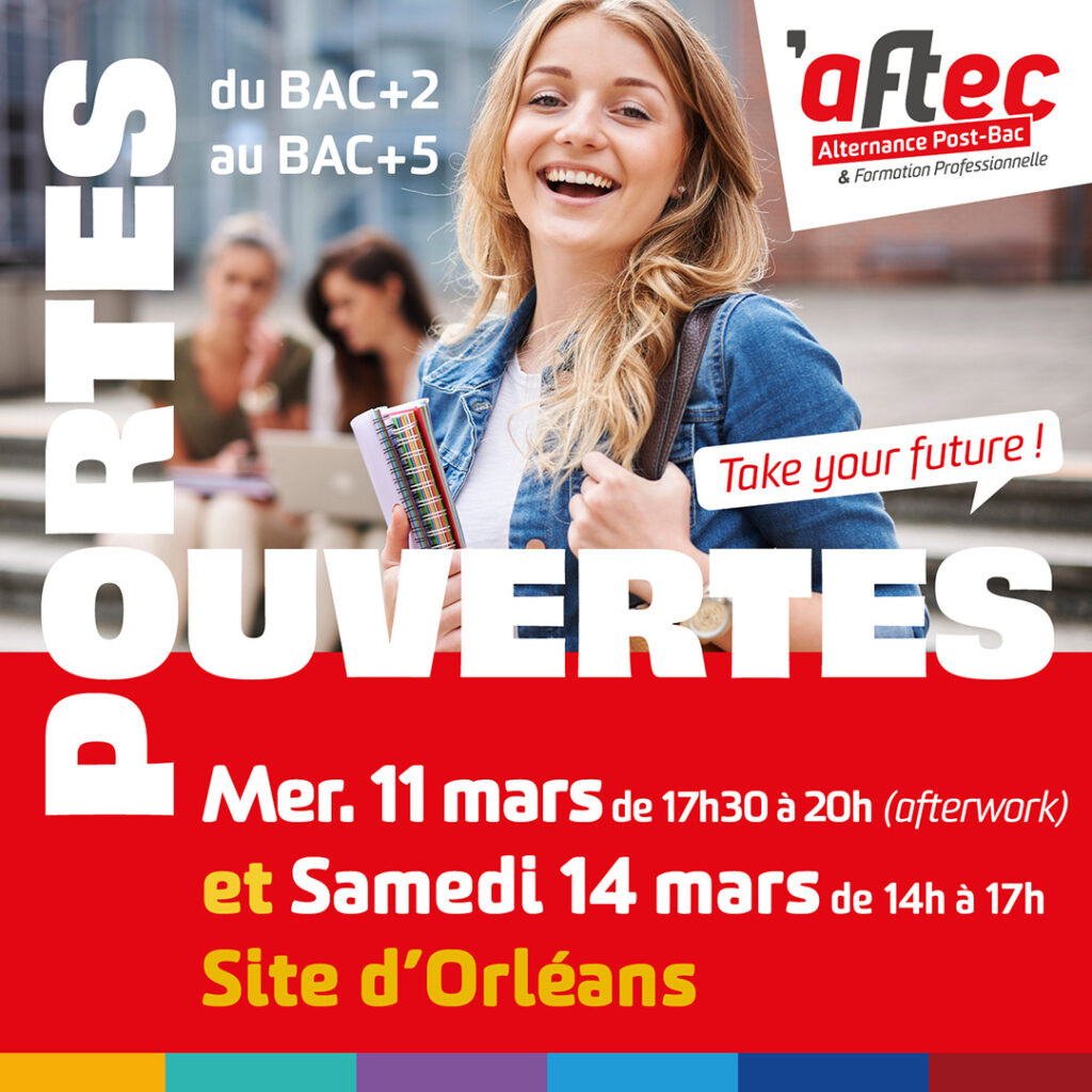 PORTES OUVERTES – ORLÉANS les sam. 11 et mer. 14 mars