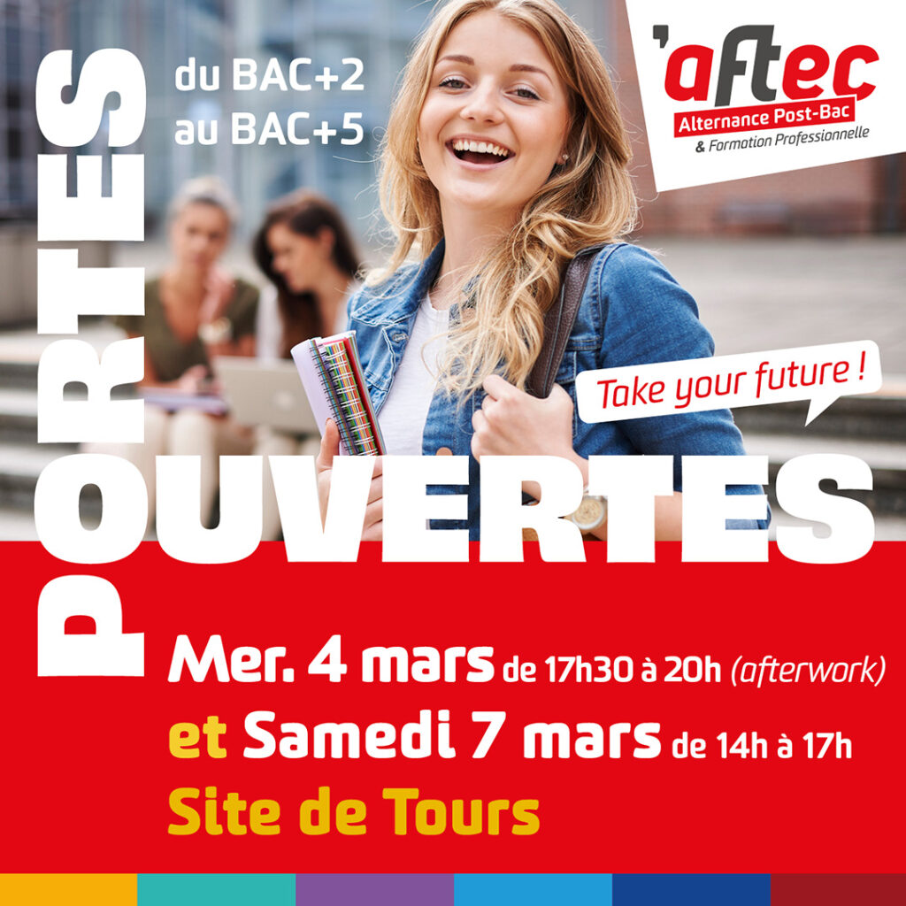 PORTES OUVERTES – TOURS les sam. 4 et mer. 7 mars